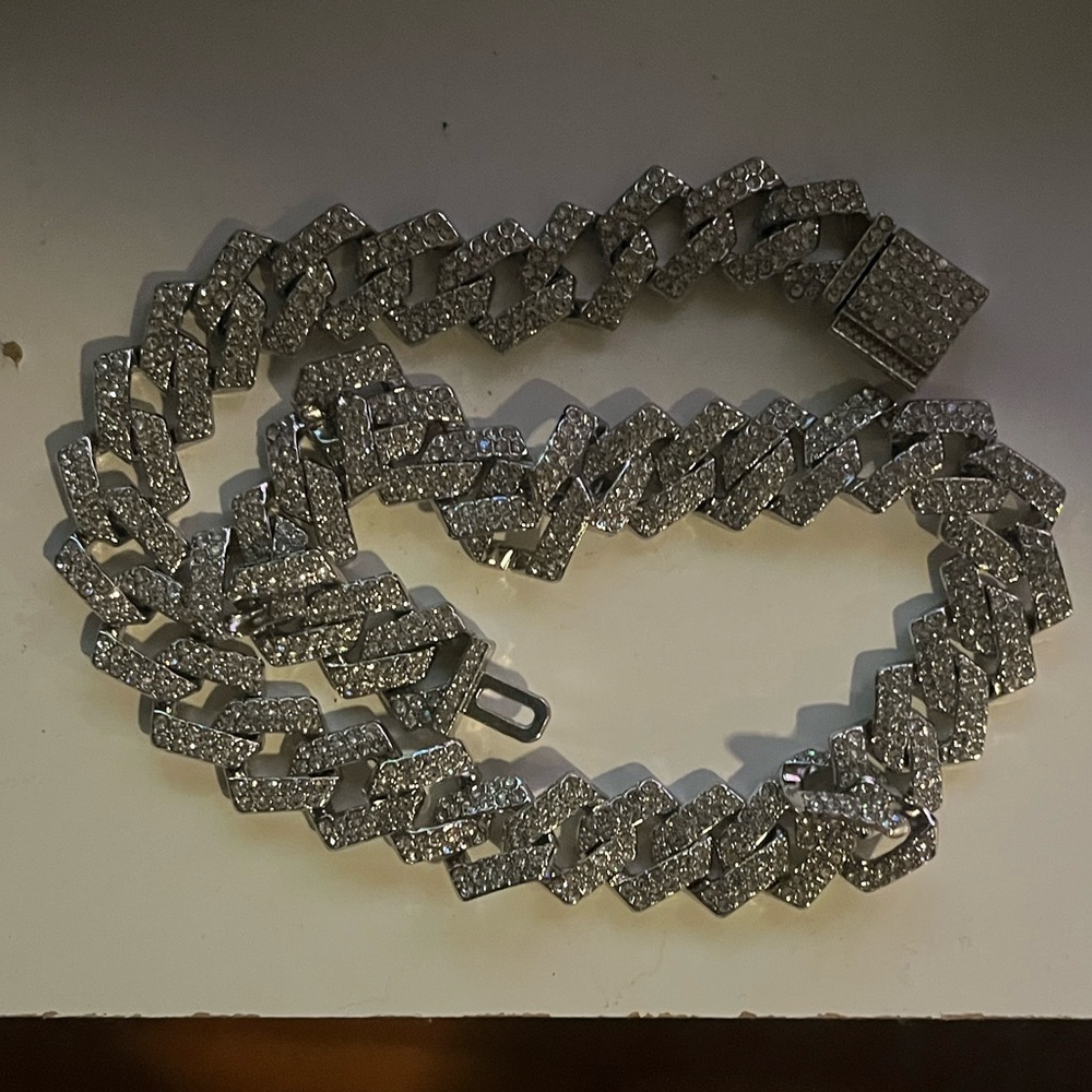 Iced Cuban Chain Palm Jewellers 45 cm Unisex